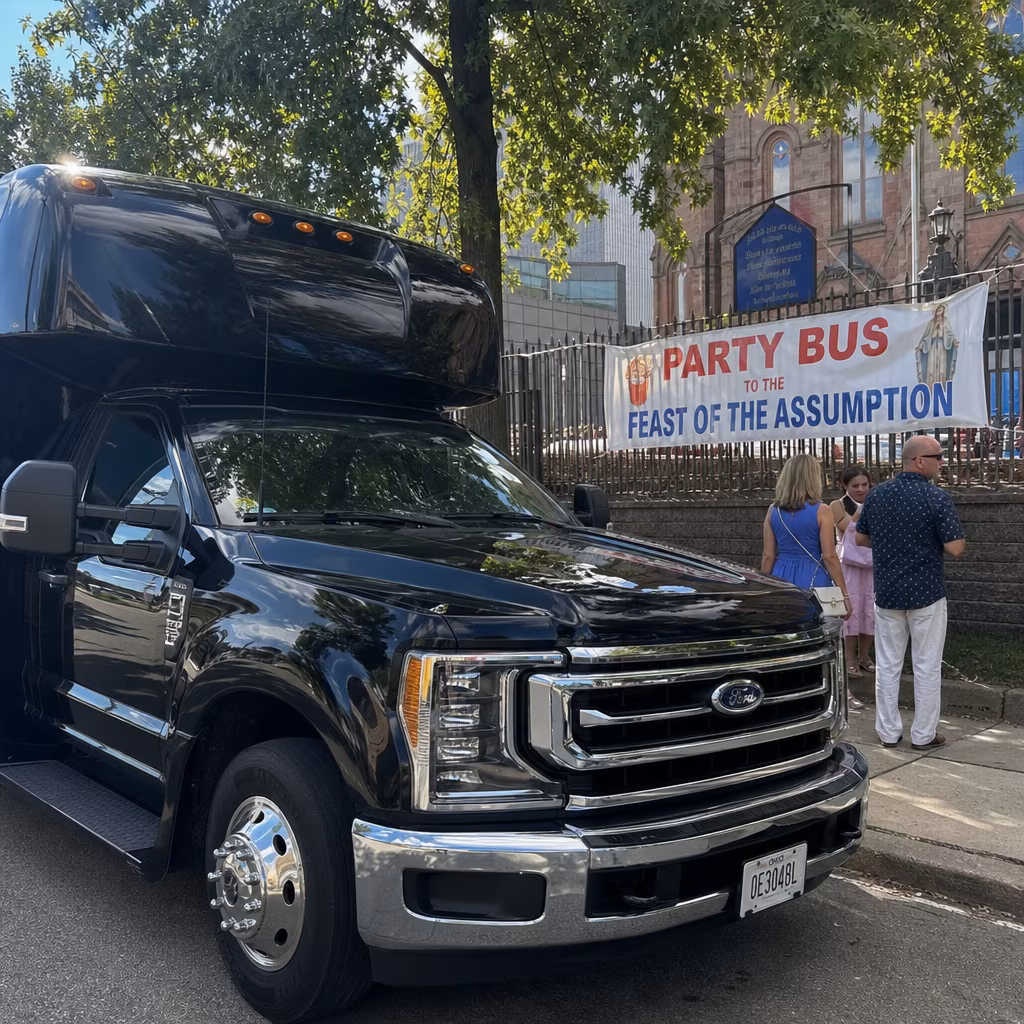 Party Bus to the Feast of the Assumption