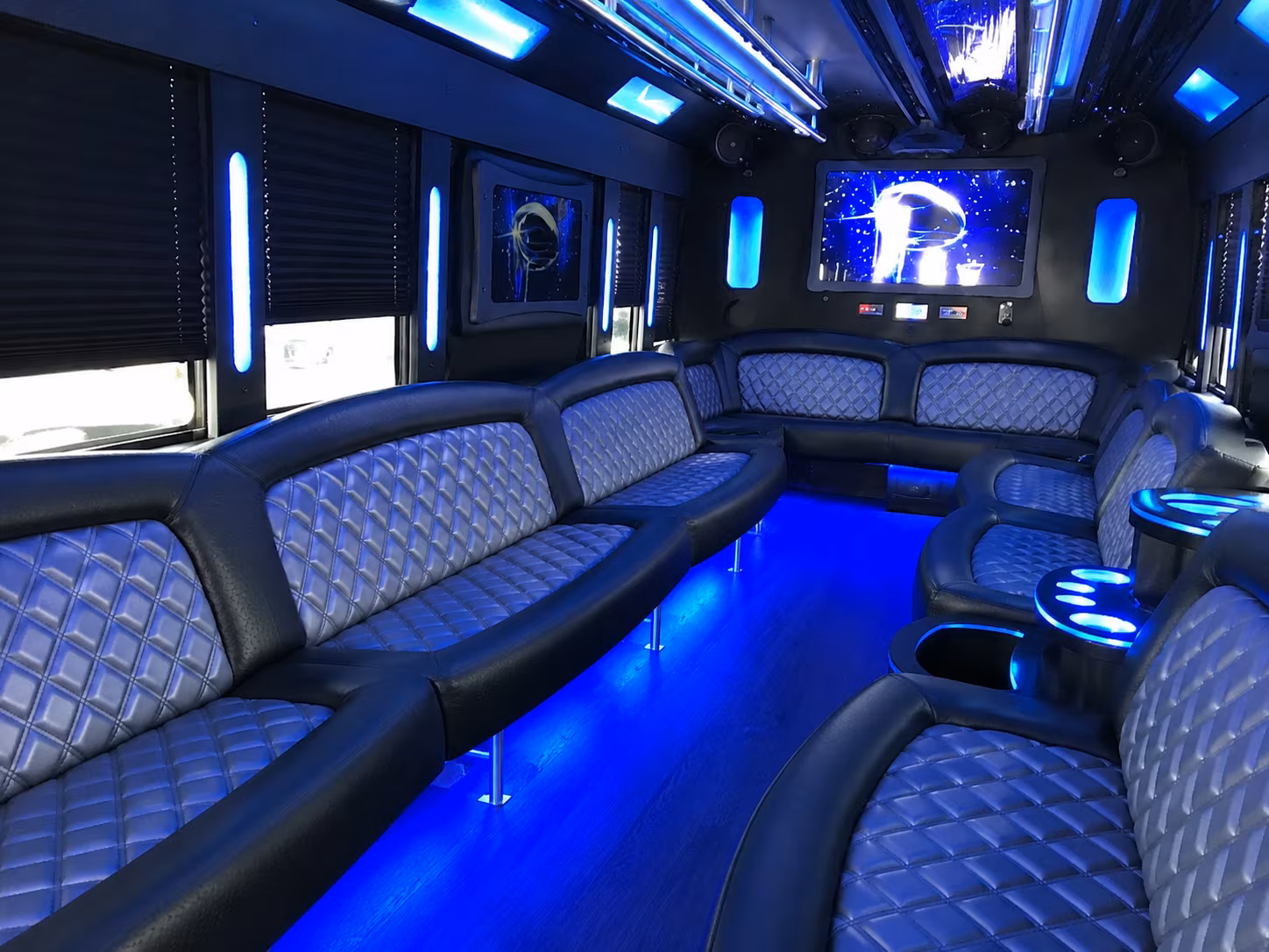 Cleveland Birthday, Sweet 16, & Quinceañera Transportation party bus exterior