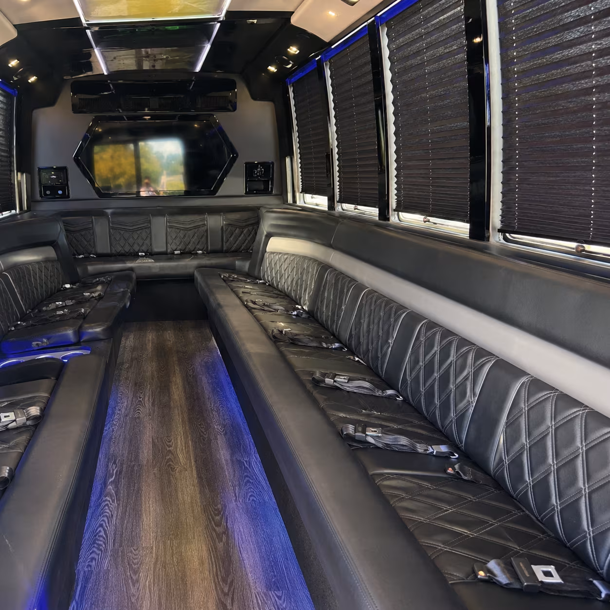 Cleveland Private Event Transportation party bus exterior