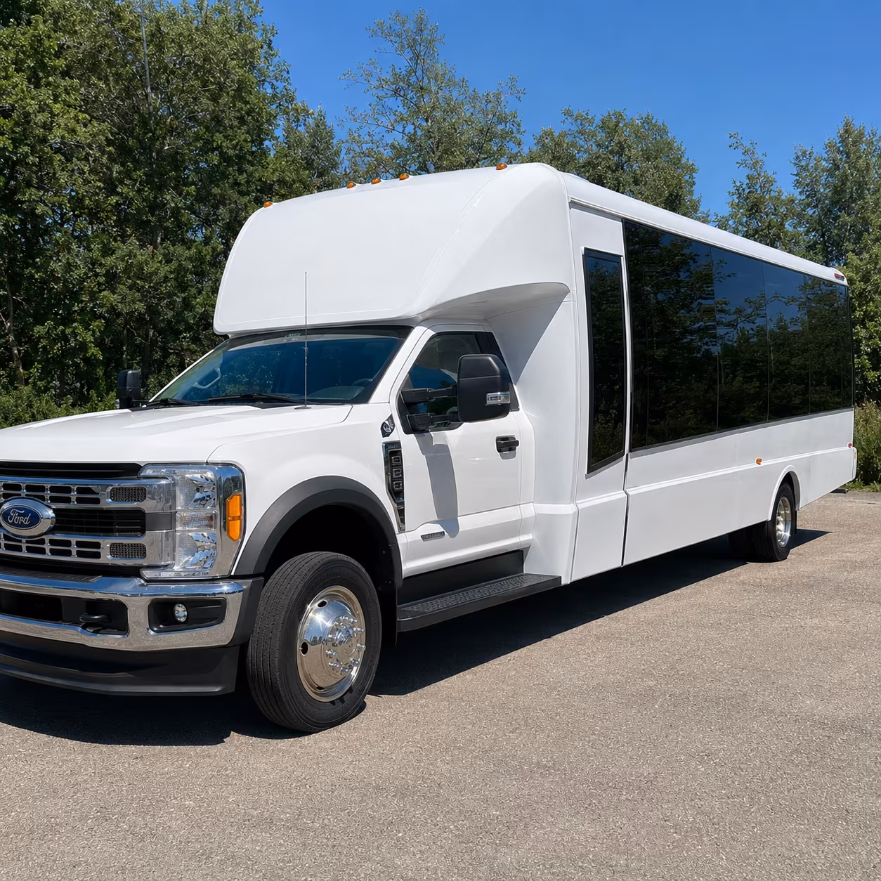 Cleveland School Event Transportation party bus exterior