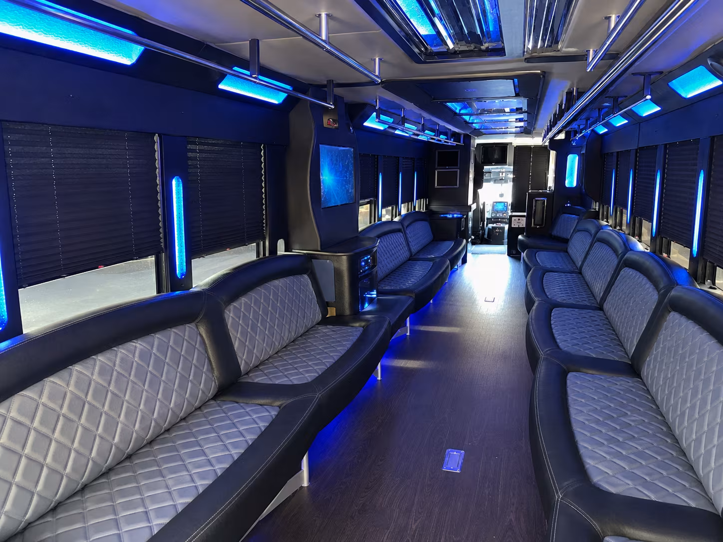 Cleveland Sporting Event Transportation party bus exterior
