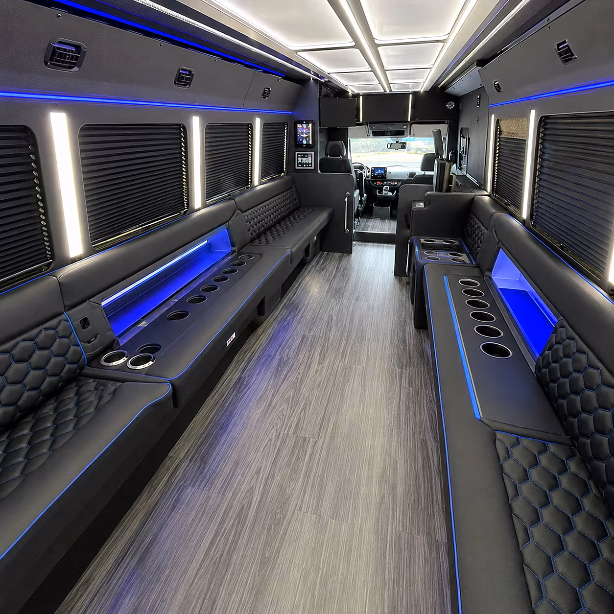 Cleveland Wedding Transportation onboard seating