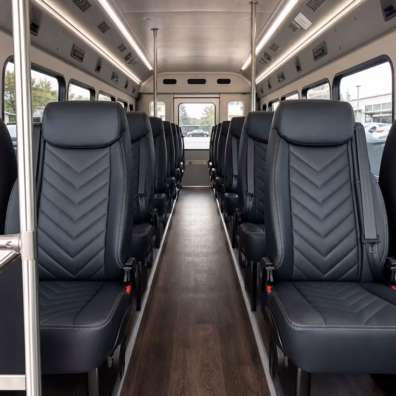 15-35 Passenger Minibus Interior